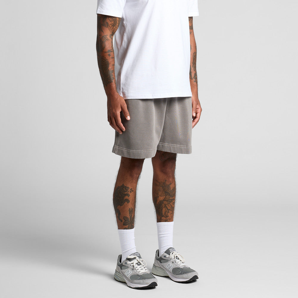 Relax Faded Track Shorts 18"